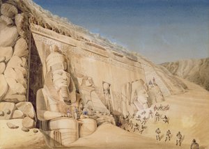 Ramses II:n suuren temppelin kaivaukset, Abu Simbel, 1819